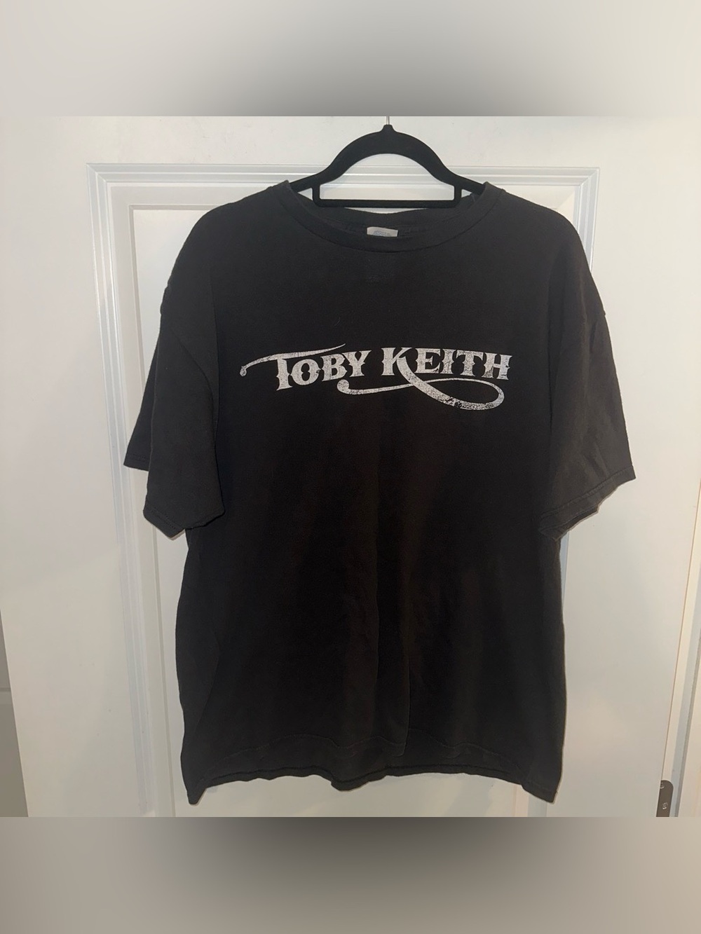 Vintage Y2K Toby Keith Concert Black Graphic T-Shirt - Size XL